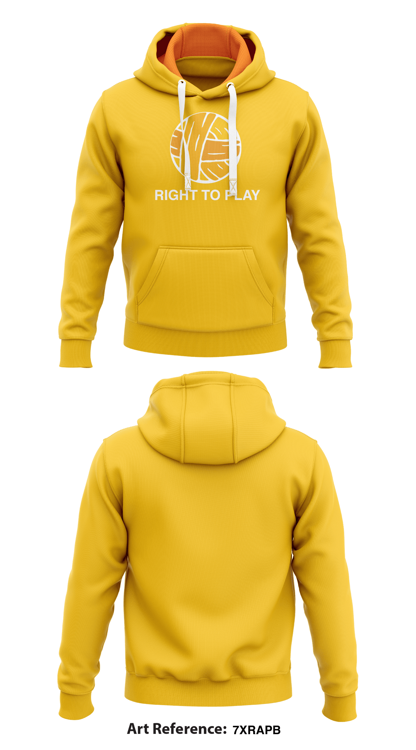 Right to Play  Core Men's Hooded Performance Sweatshirt - 7xrAPb