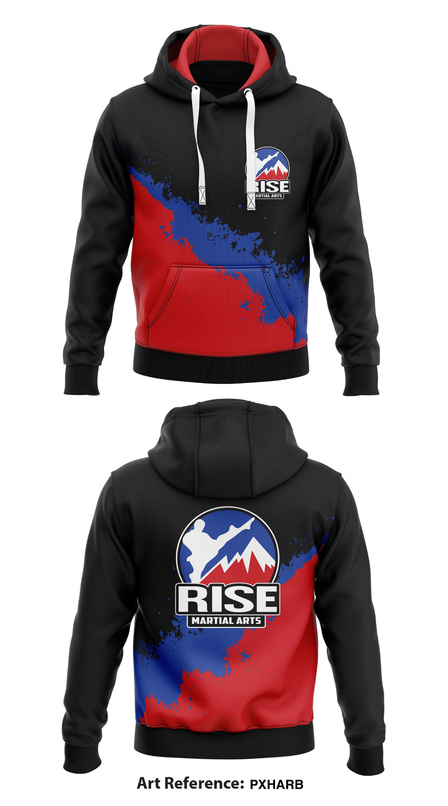 Rise Martial Arts Store 1  Core Men's Hooded Performance Sweatshirt - pxHarB