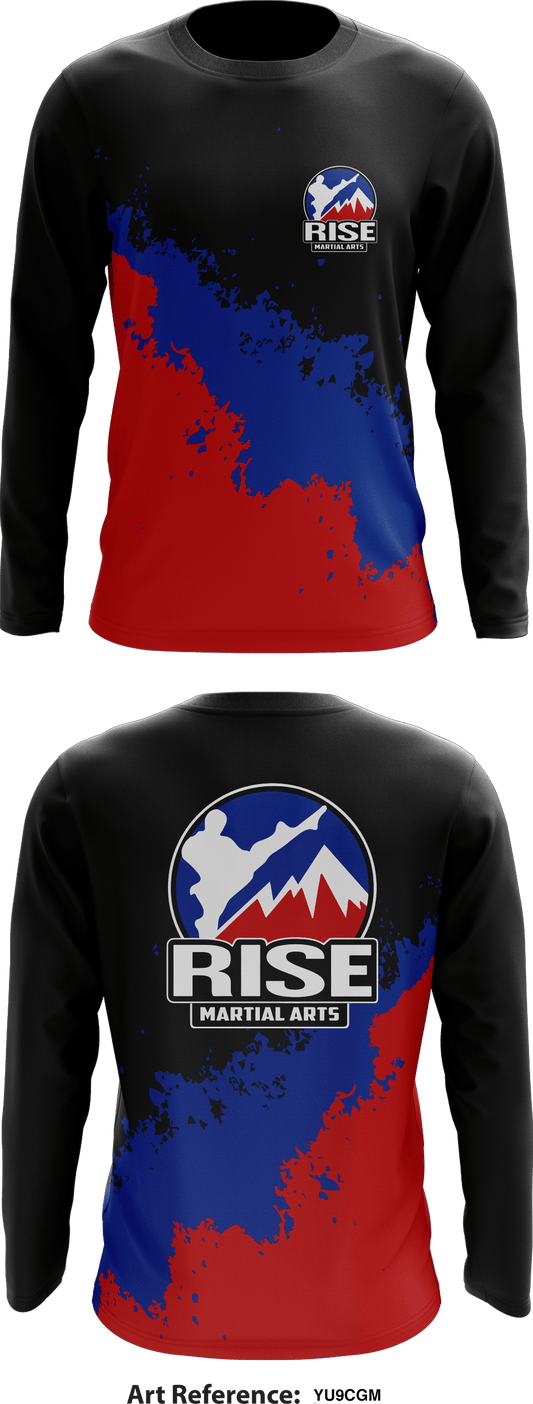 Rise Martial Arts Store 1  Core Men's LS Performance Tee - yu9cgm