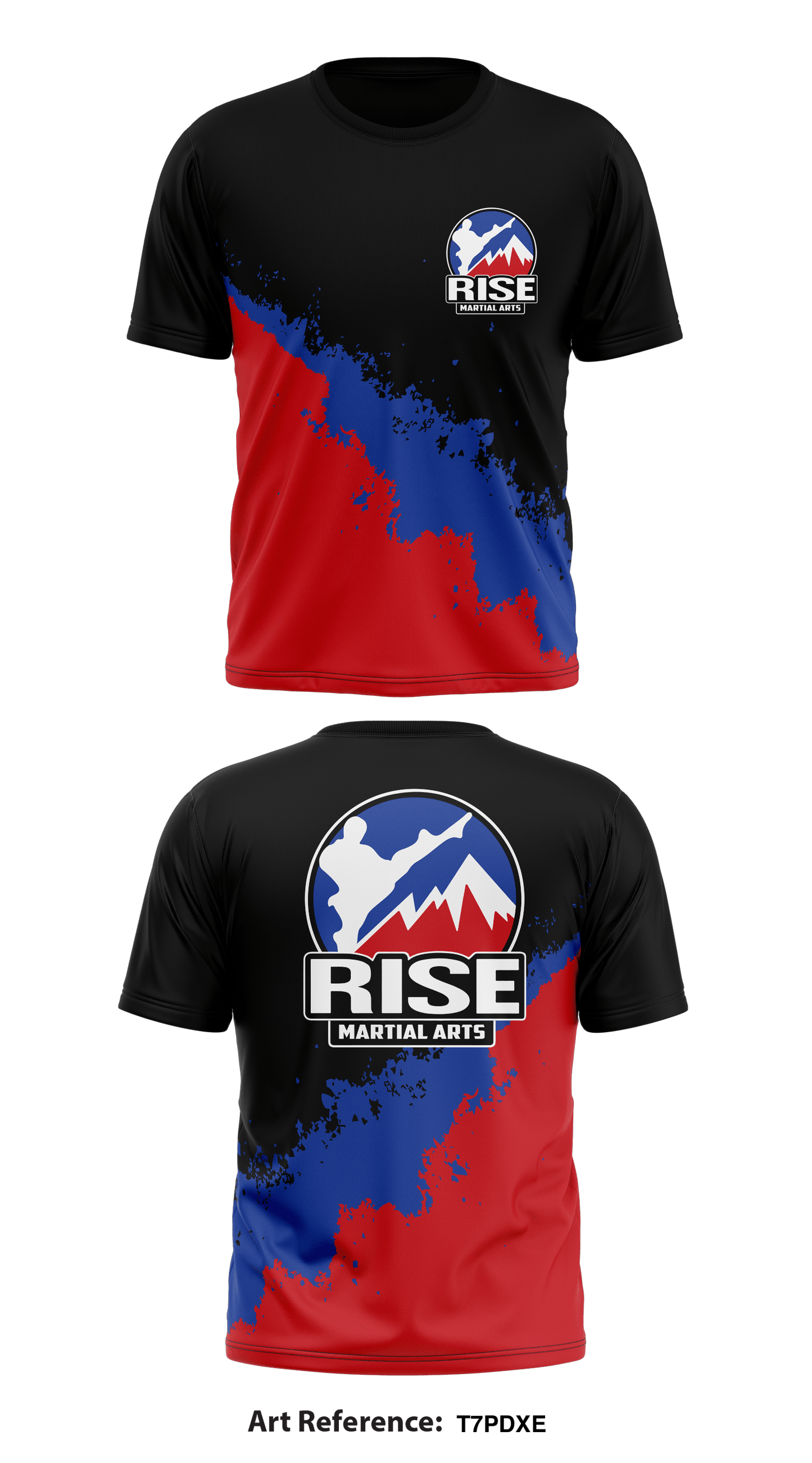 Rise Martial Arts Store 1 Core Men's SS Performance Tee - t7pdXe