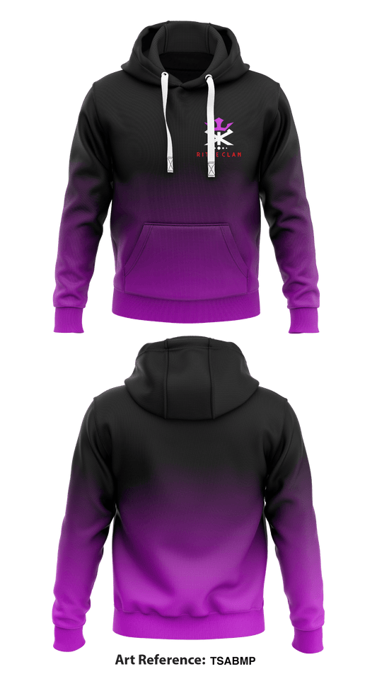 Rithe Clan  Core Men's Hooded Performance Sweatshirt - TSAbmp