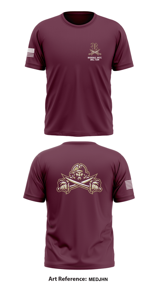 Riverdale JROTC Drill Team Store 1 Core Men's SS Performance Tee - meDjhN