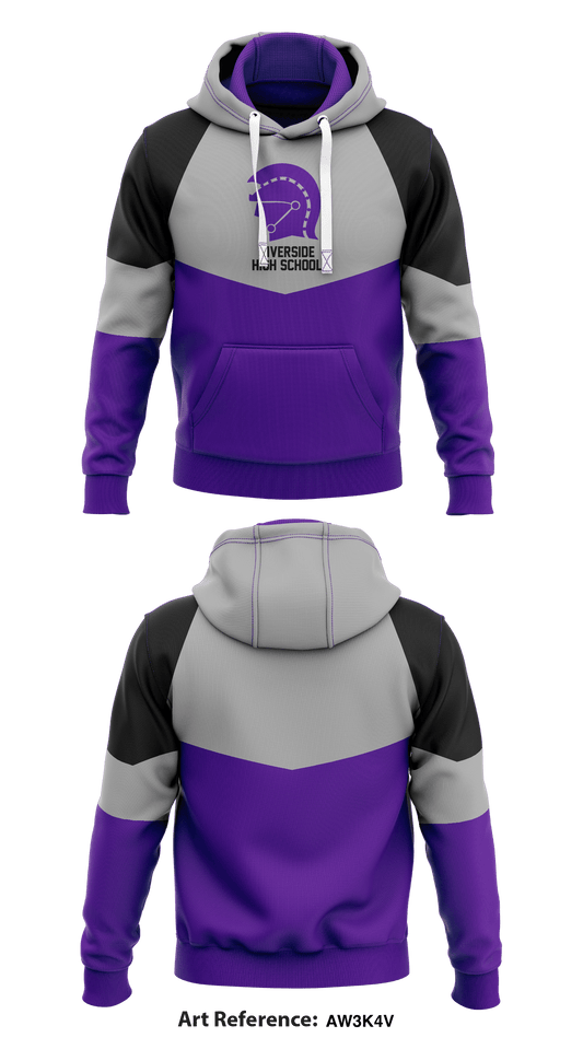 Riverside High School  Core Men's Hooded Performance Sweatshirt - Aw3K4v