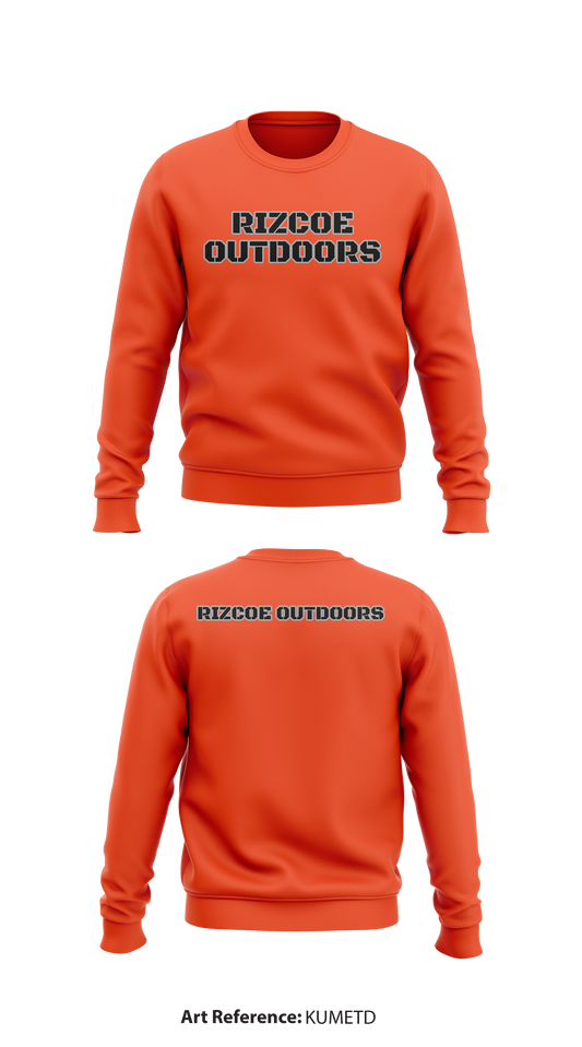 Rizcoe Outdoors Store 1 Core Men's Crewneck Performance Sweatshirt - kumEtD