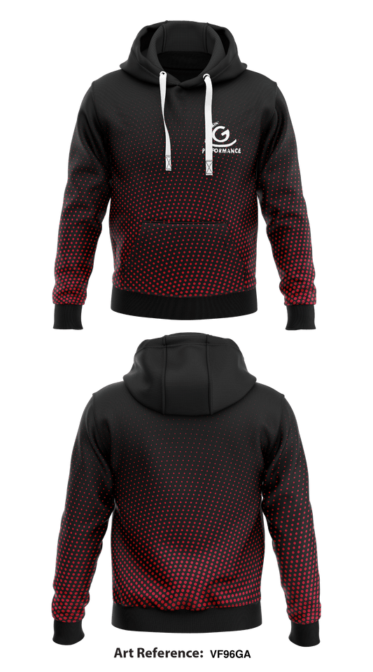 Rockin G Performance Bulls and Horses  Core Men's Hooded Performance Sweatshirt - vF96gA