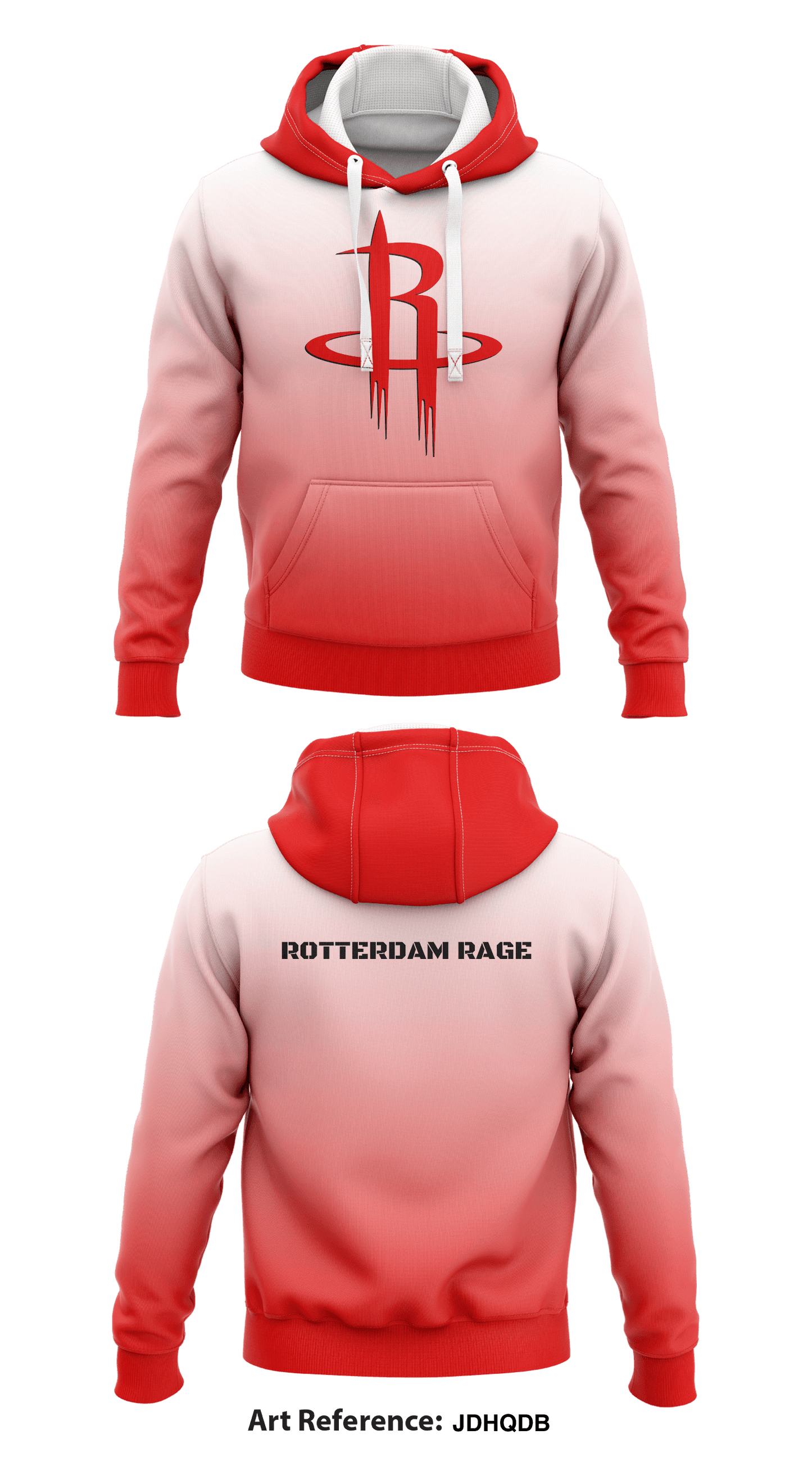 Rotterdam Rage Store 1 Core Men's Hooded Performance Sweatshirt - JDHqDB