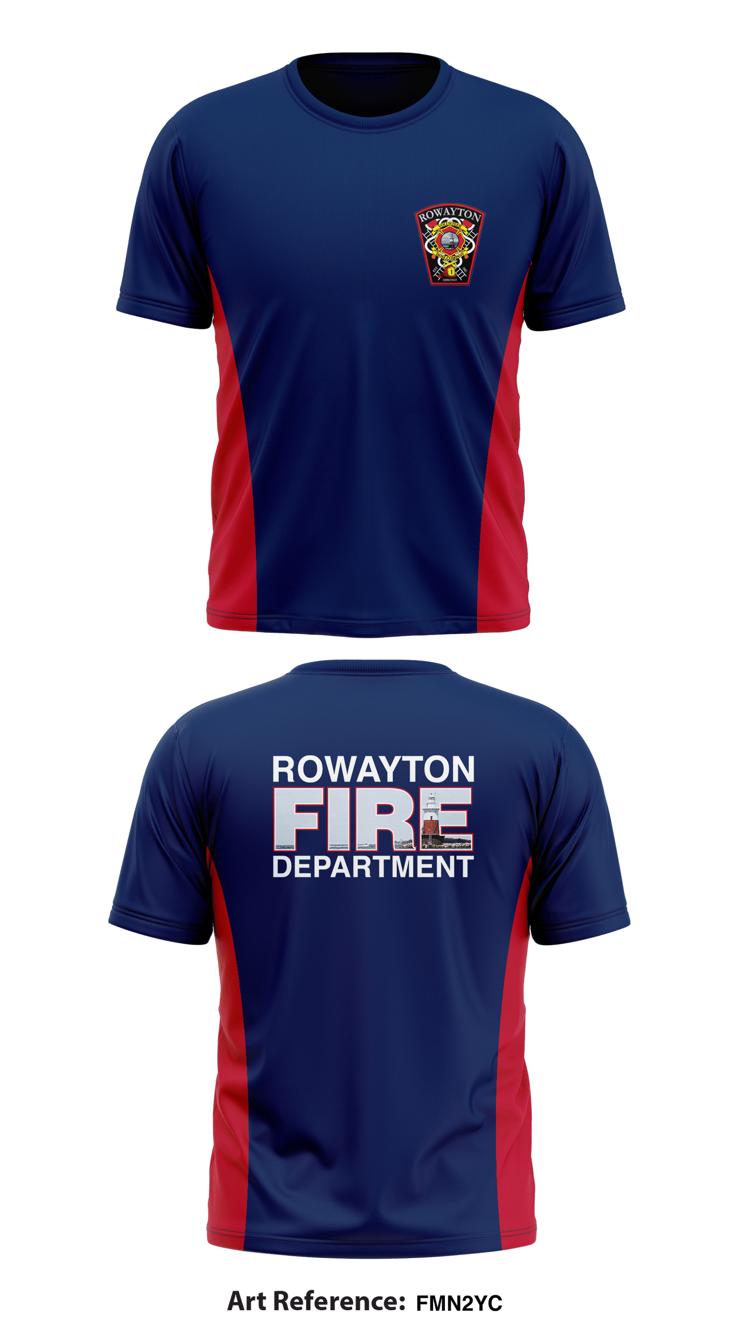 Rowayton Fire Store 1 Core Men's SS Performance Tee - FMn2yC