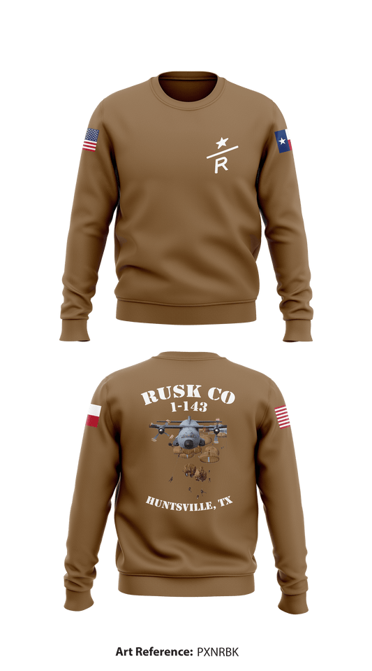 Rusk Company 1-143 Store 1 Core Men's Crewneck Performance Sweatshirt - pXnRBk