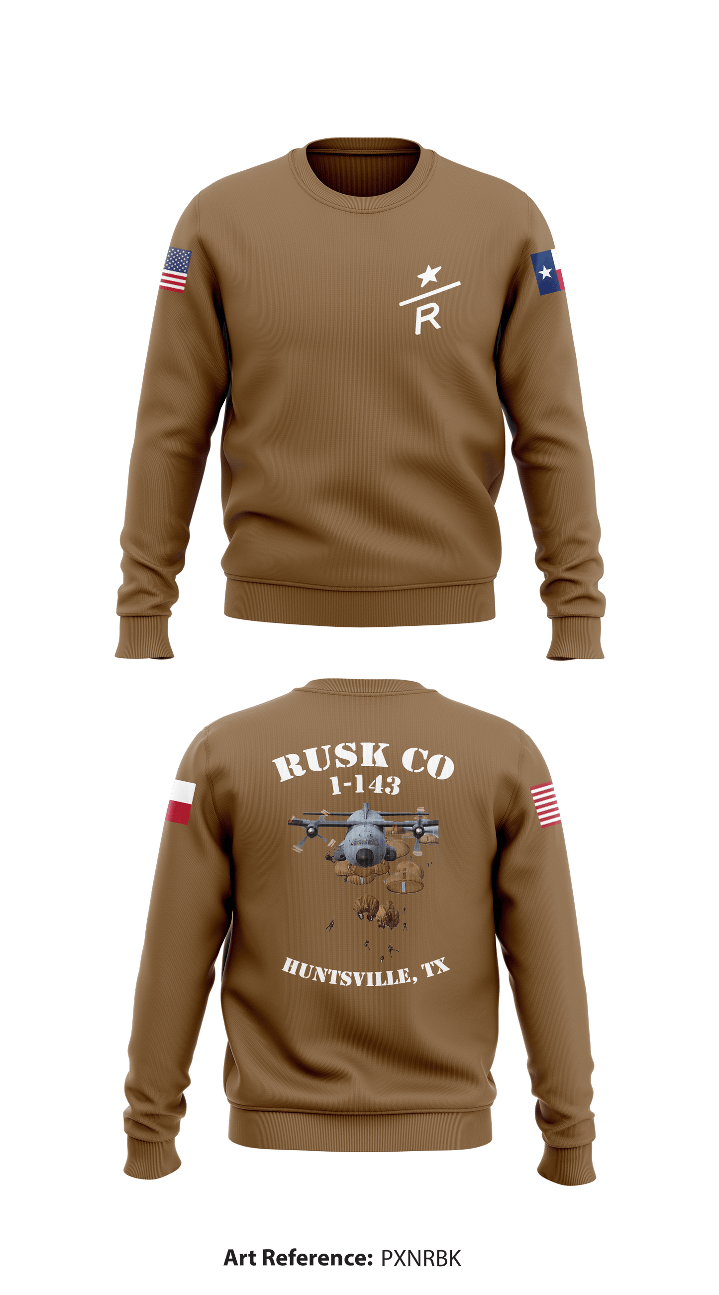 Rusk Company 1-143 Store 1 Core Men's Crewneck Performance Sweatshirt - pXnRBk