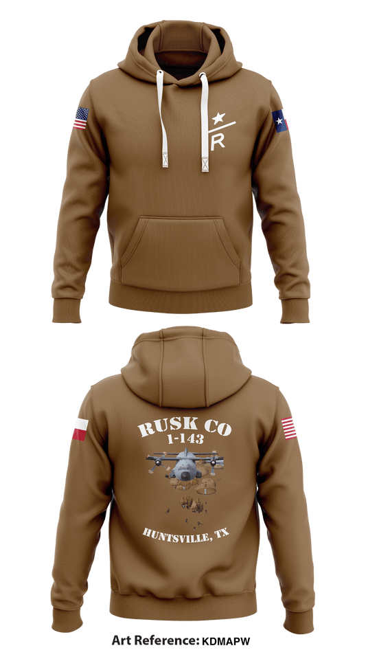 Rusk Company 1-143 Store 1  Core Men's Hooded Performance Sweatshirt - KdmaPw