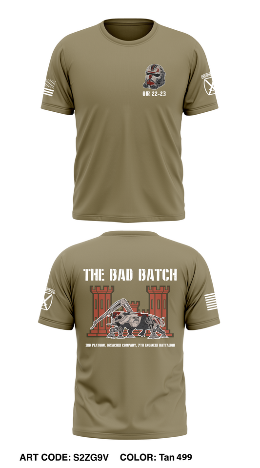 Bad Batch RCP, Breacher Company, Task Force Warrior Core Men's SS Performance Tee - S2ZG9V