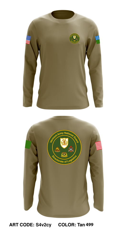 Vermont ARNG G4 Core Men's LS Performance Tee - S4v2cy