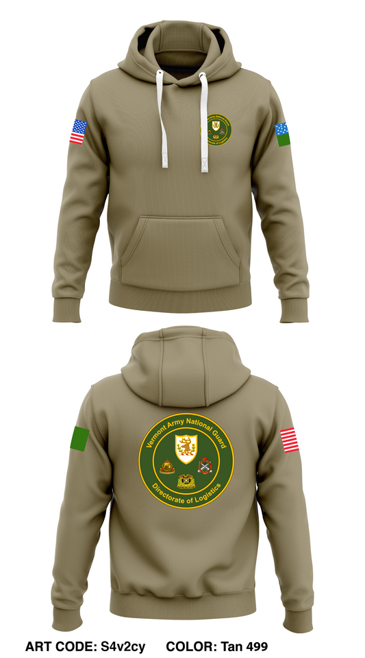 Vermont ARNG G4  Core Men's Hooded Performance Sweatshirt - S4v2cy