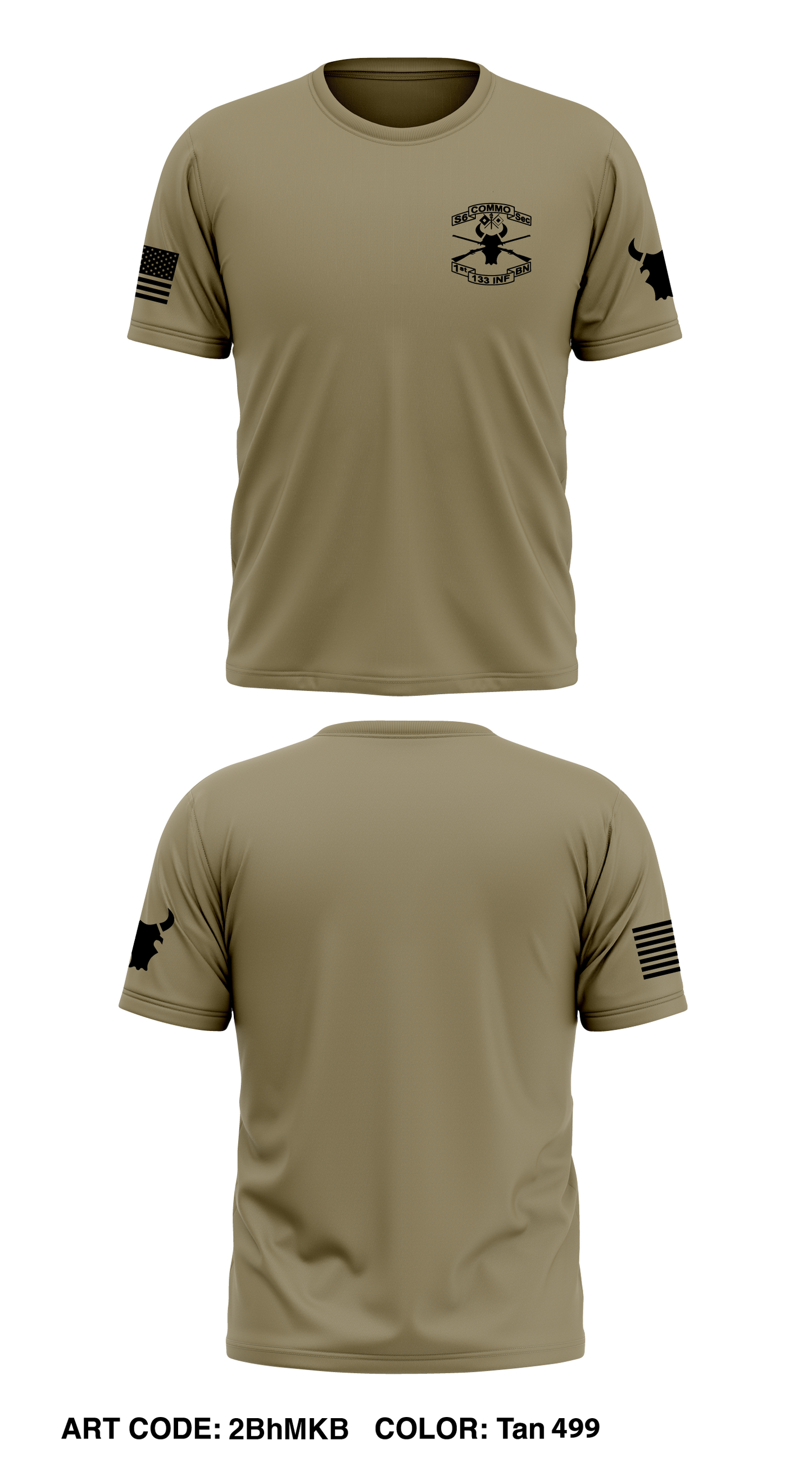 S6 SEC, 1-133rd INF REGT Store 1 Core Men's SS Performance Tee - 2BhMKB