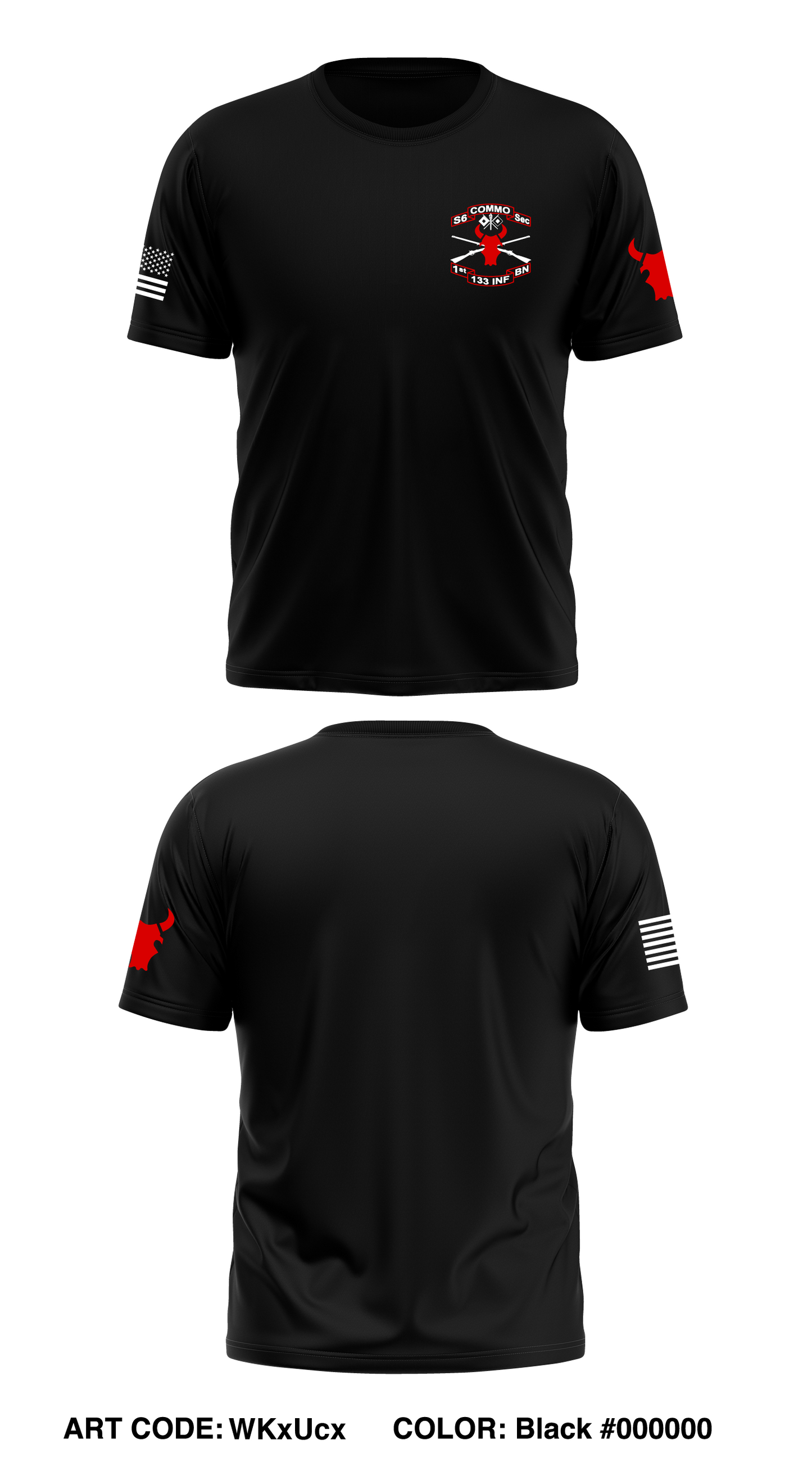 S6 SEC, 1-133rd INF REGT Store 1 Core Men's SS Performance Tee - WKxUcx