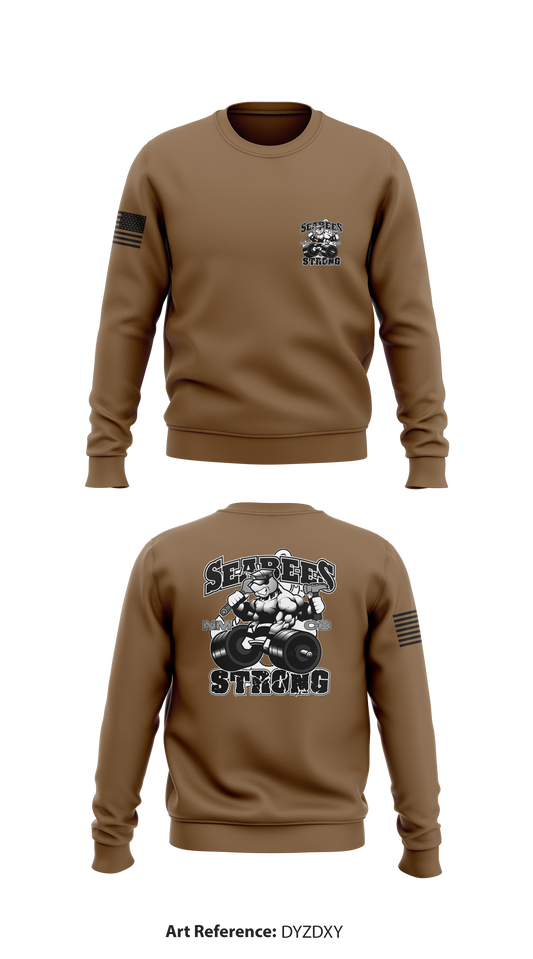 SEABEES Store 1 Core Men's Crewneck Performance Sweatshirt - dyZdXY