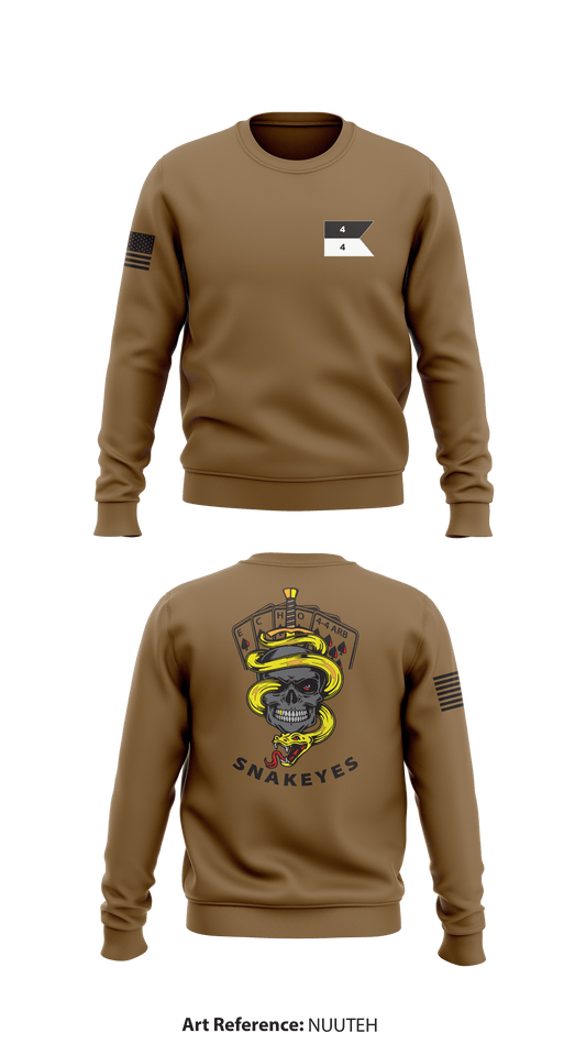 SNAKEYES Store 1 Core Men's Crewneck Performance Sweatshirt - nuuTEH
