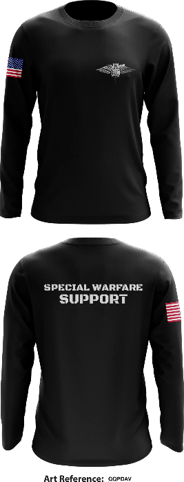 SPECIAL WARFARE SUPPORT Core Men's LS Performance Tee - QqpDav