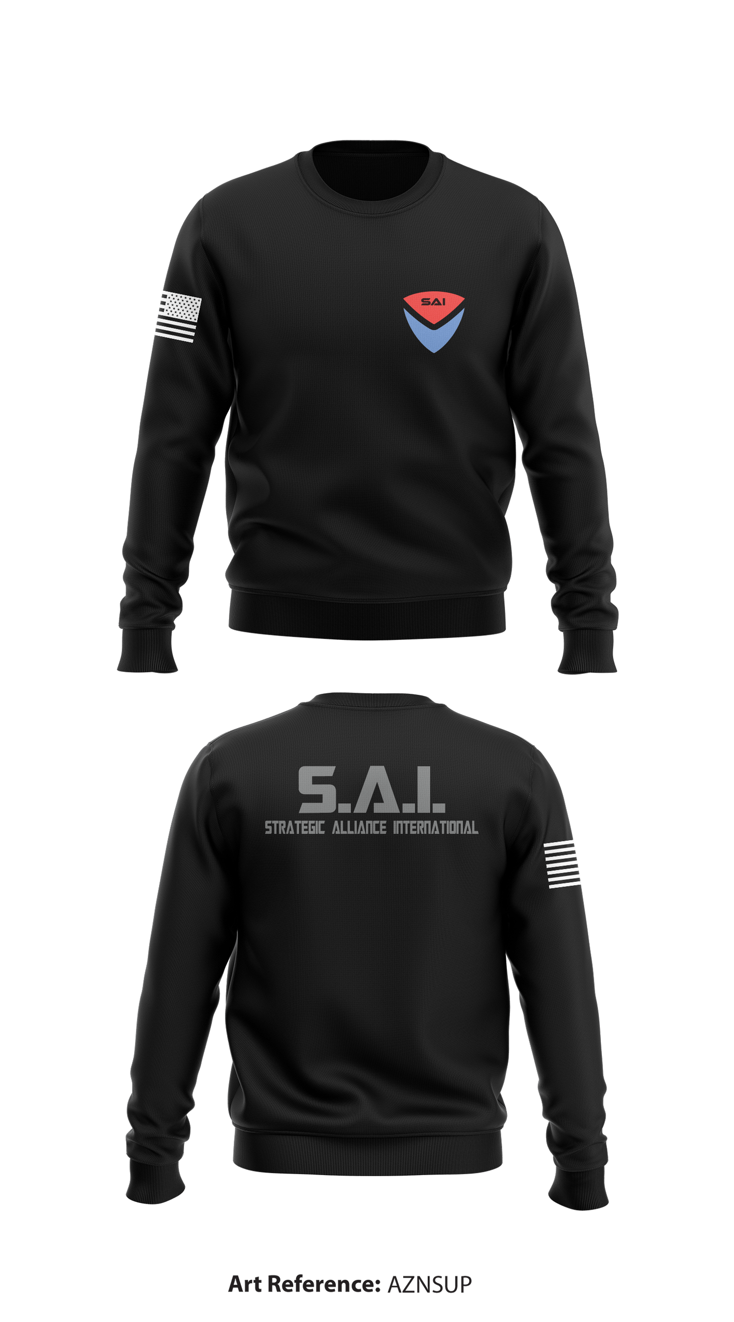STRATEGIC ALLIANCE INTERNATIONAL Core Men's Crewneck Performance Sweatshirt - aZNsUp