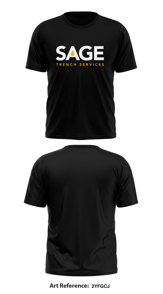 Sage Trench Services Store 1 Core Men's SS Performance Tee - 2YfGCj