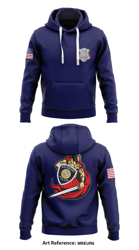 Salisbury Police Department  Core Men's Hooded Performance Sweatshirt - mReUr6