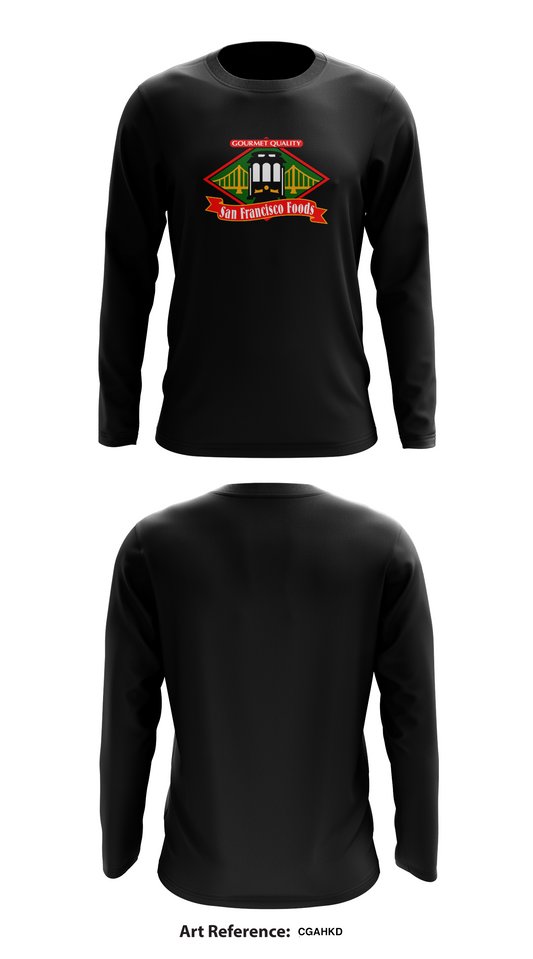 San Francisco Food Store 1  Core Men's LS Performance Tee - cGahkd