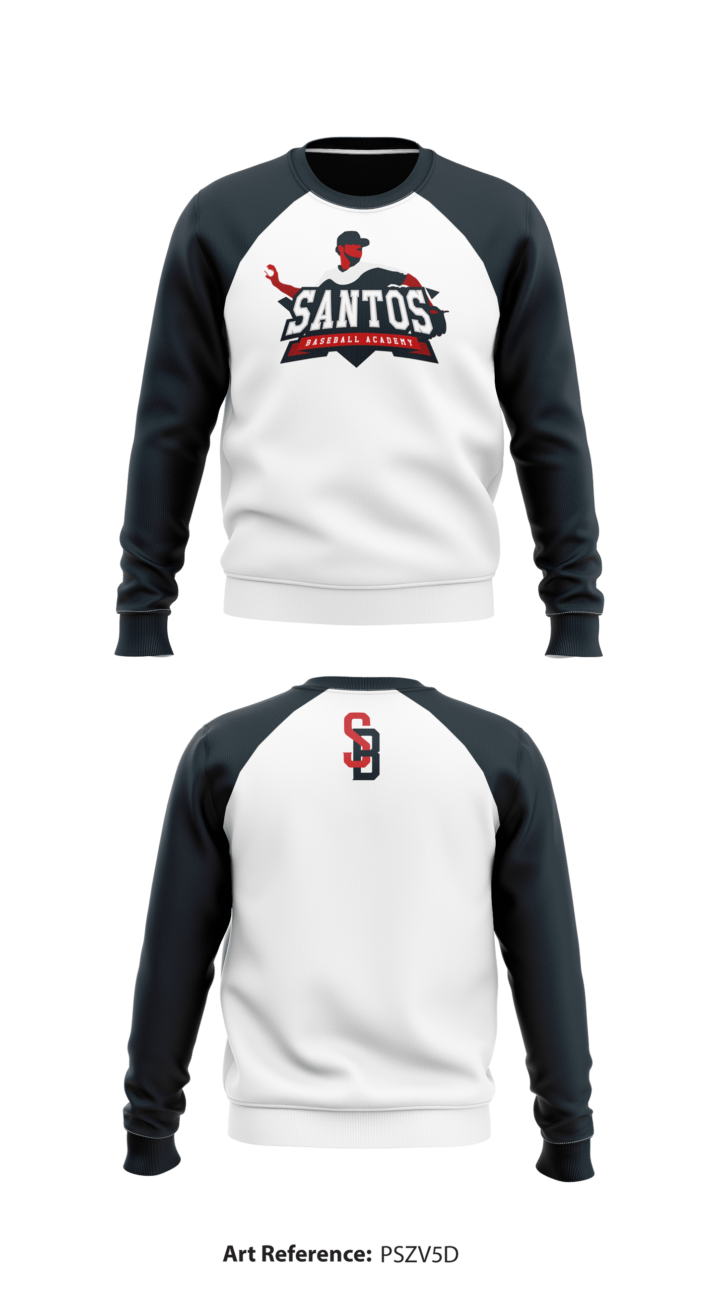 Santos Baseball Academy Core Men's Crewneck Performance Sweatshirt - psZv5d