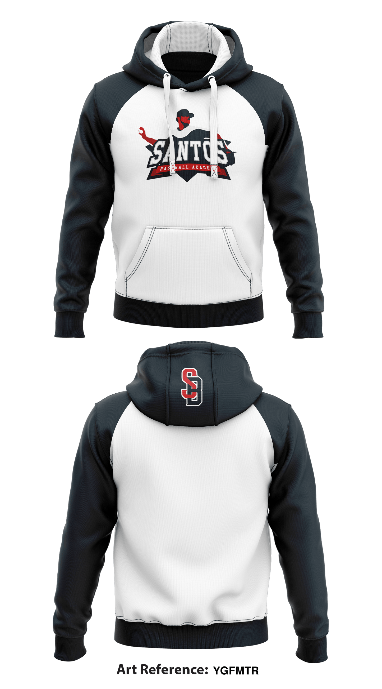 Santos Baseball Academy  Core Men's Hooded Performance Sweatshirt - YgFmTR