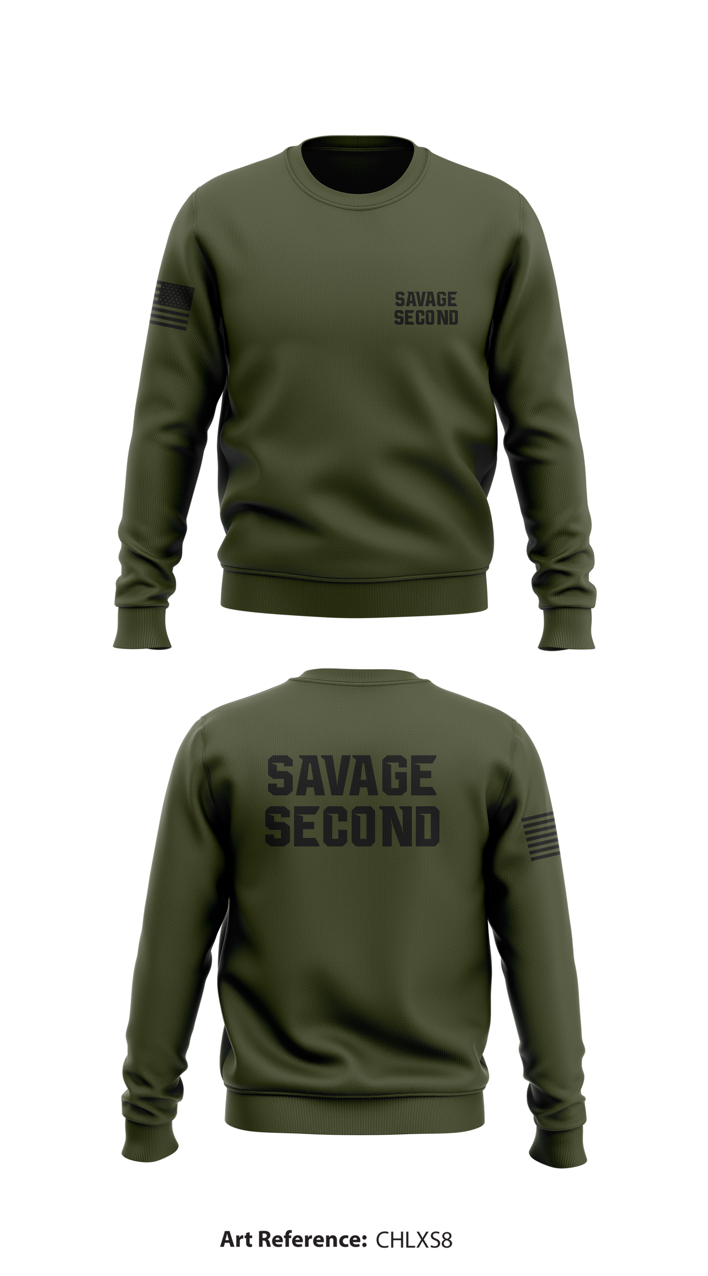 Savage Second Store 1 Core Men's Crewneck Performance Sweatshirt - chLXs8