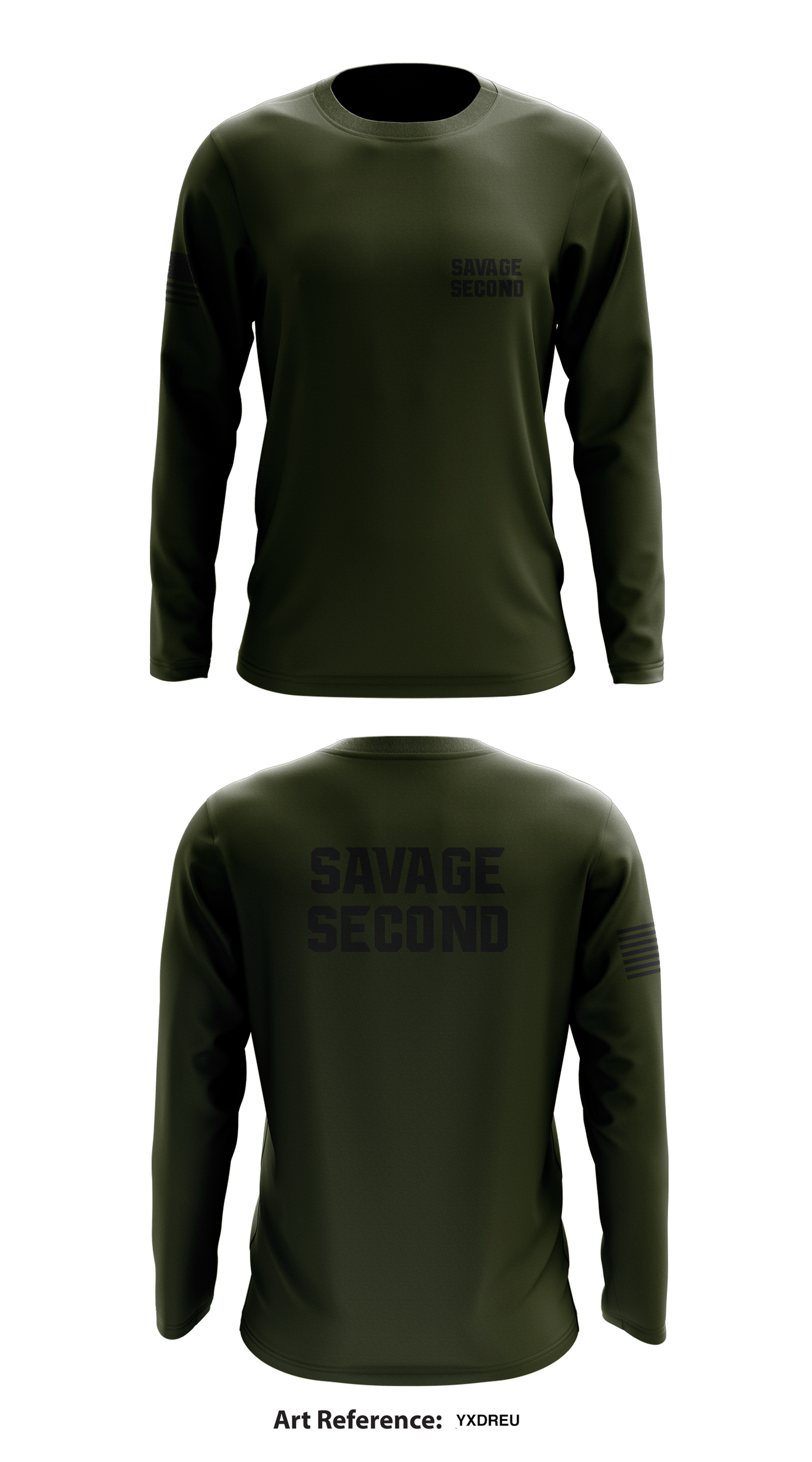 Savage Second Store 1  Core Men's LS Performance Tee - yXdREU