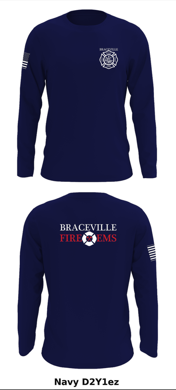 Braceville Fire Protection District Store 1 Core Men's LS Performance Tee - D2Y1ez