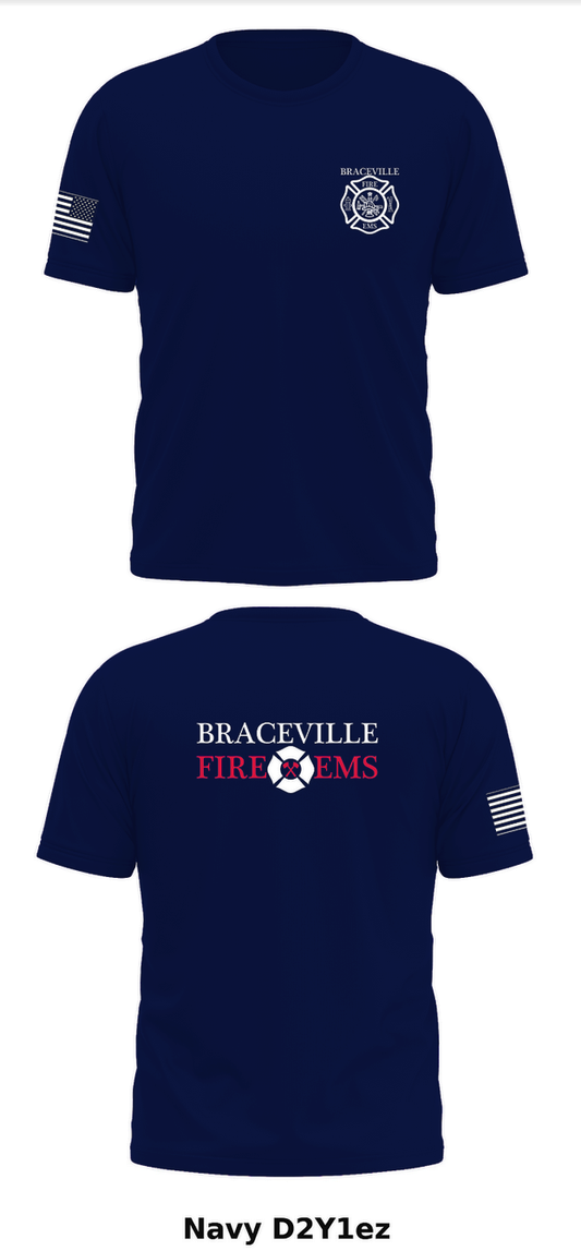 Braceville Fire Protection District Store 1 Core Men's SS Performance Tee - D2Y1ez