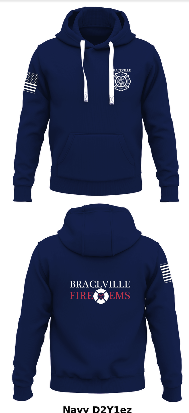 Braceville Fire Protection District Store 1  Core Men's Hooded Performance Sweatshirt - D2Y1ez