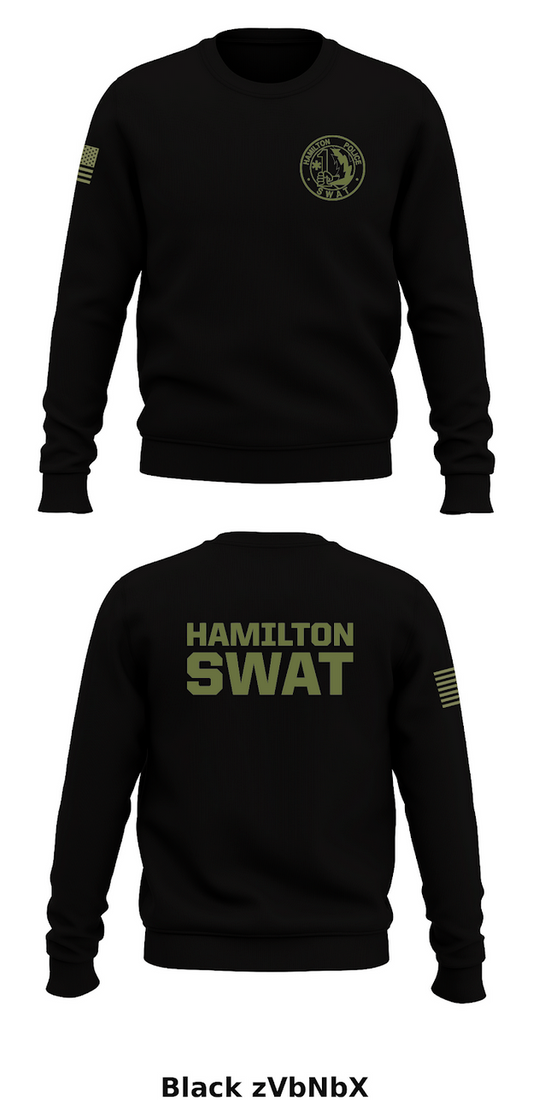HAMILTON SWAT Store 1 Core Men's Crewneck Performance Sweatshirt - zVbNbX