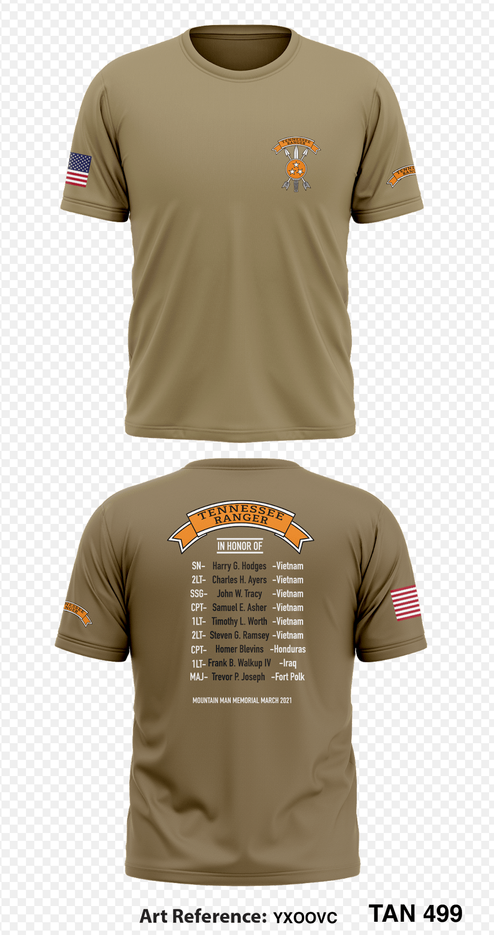 Tennessee Ranger Company Store 1 Core Men's SS Performance Tee - YXooVC