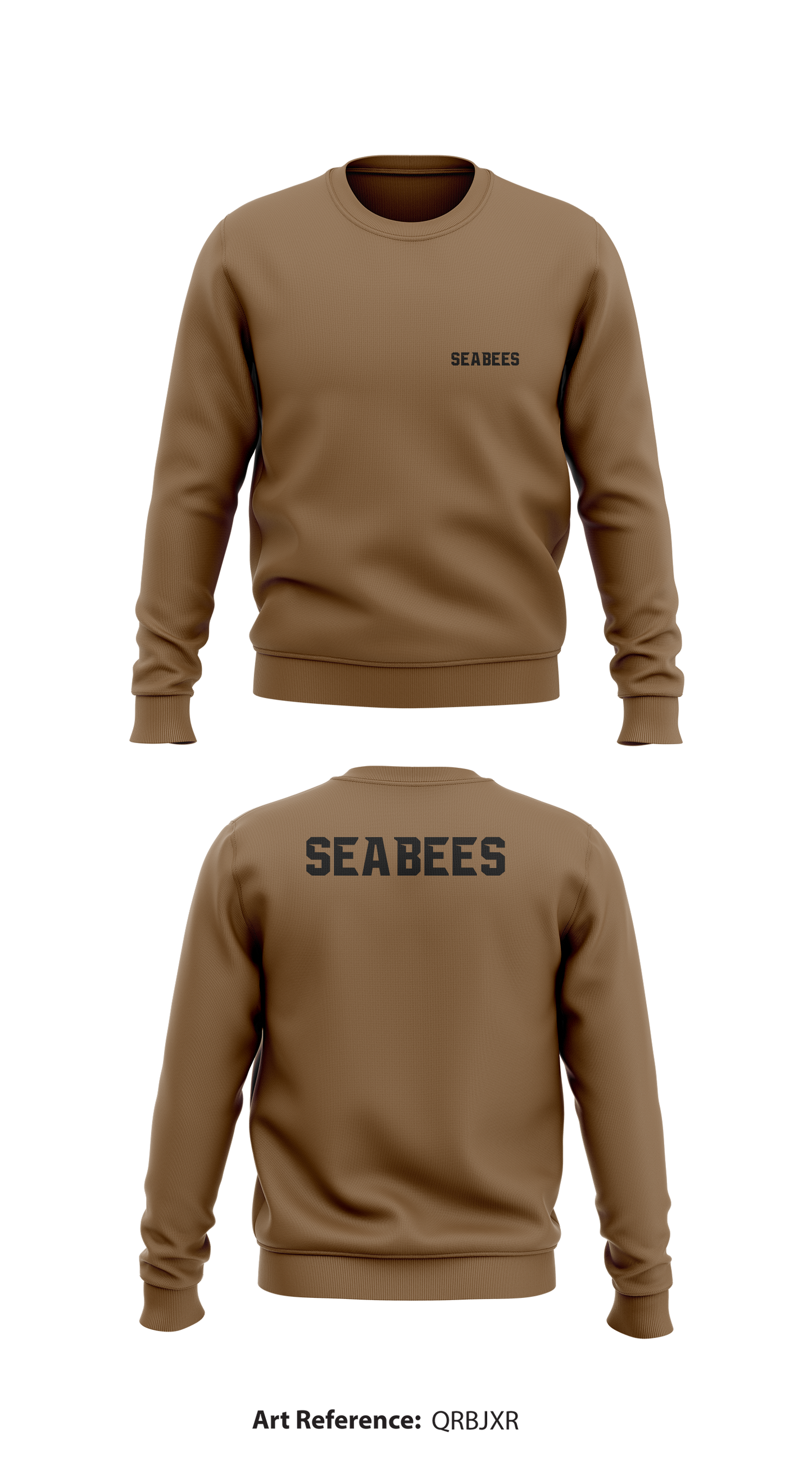 Seabees Store 1 Core Men's Crewneck Performance Sweatshirt - qRBjxr