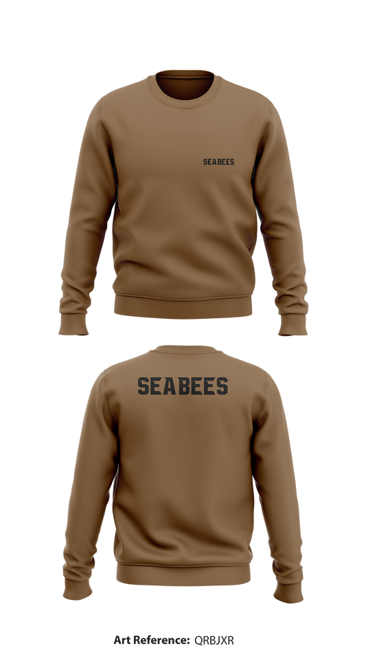 Seabees Store 1 Core Men's Crewneck Performance Sweatshirt - qRBjxr