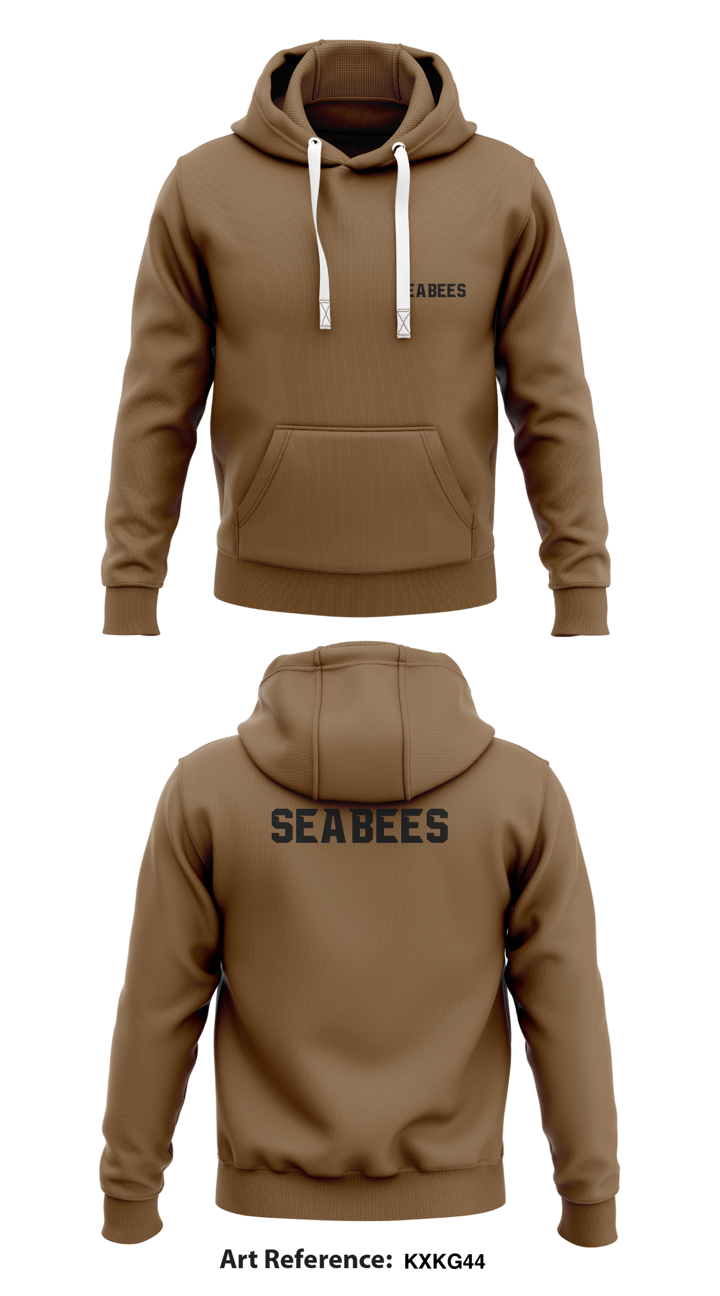 Seabees Store 1  Core Men's Hooded Performance Sweatshirt - kXKg44