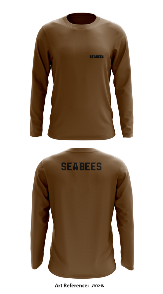 Seabees Store 1  Core Men's LS Performance Tee - JWyX4U