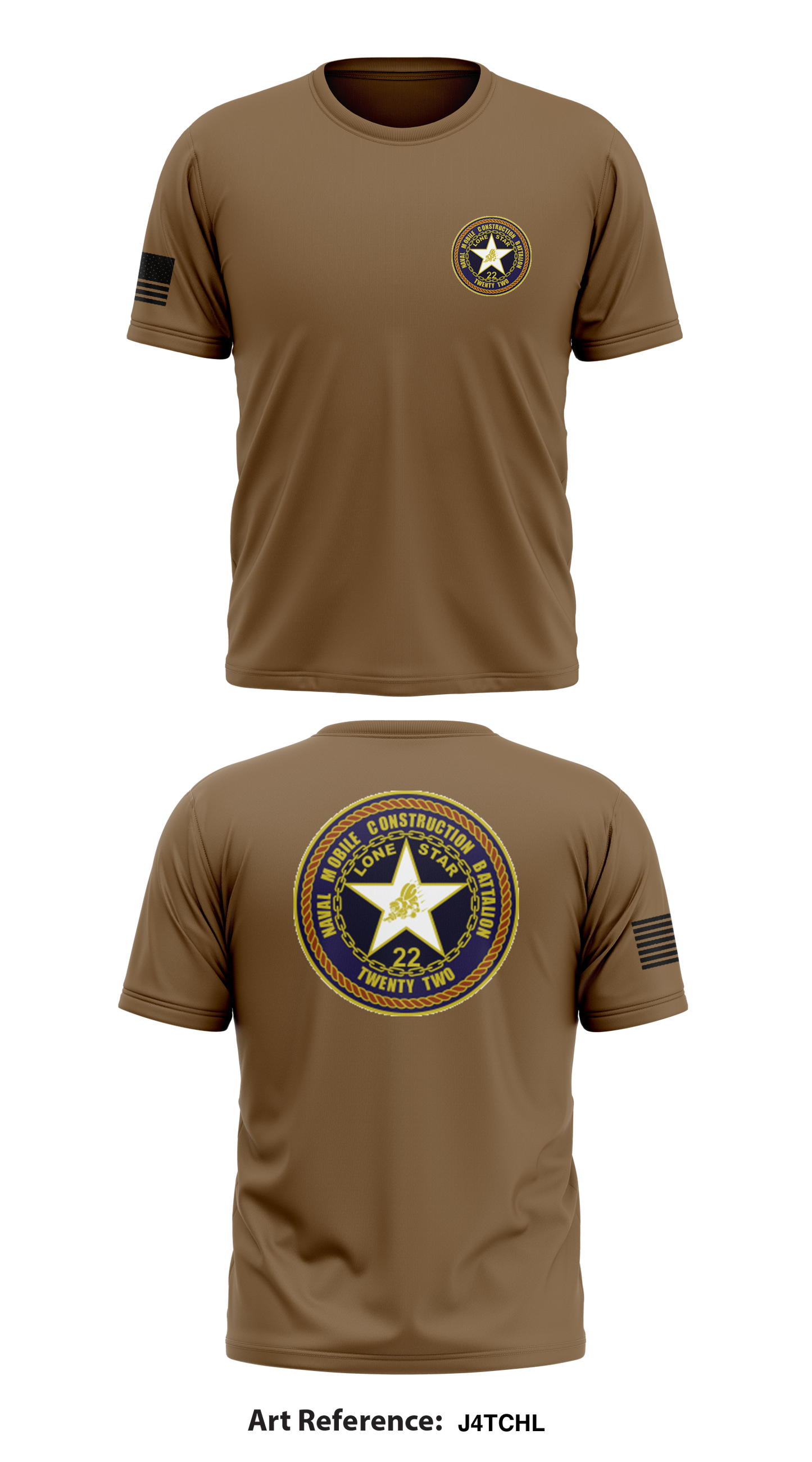 Seabees Store 2 Core Men's SS Performance Tee - J4tCHL