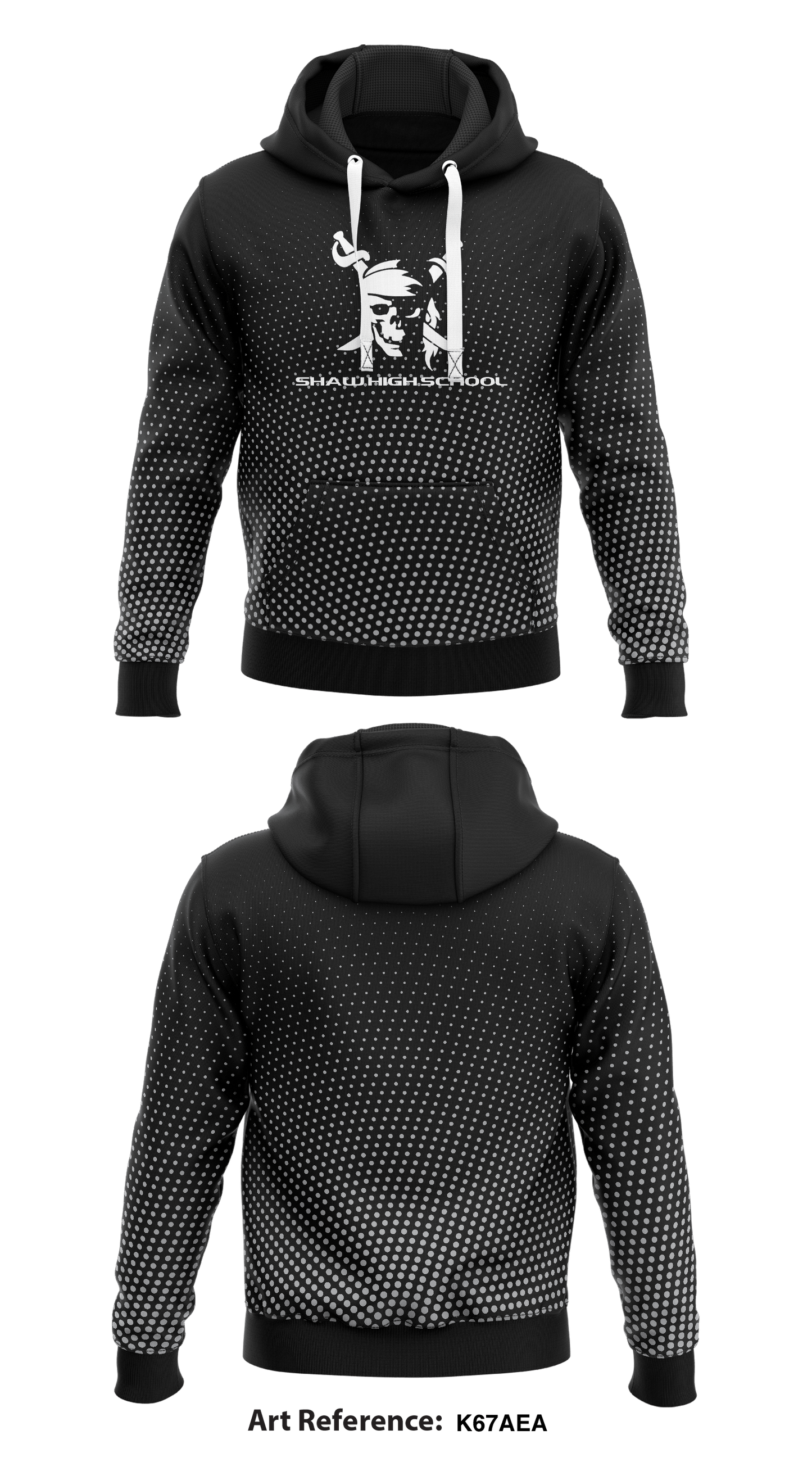 Shaw High School  Core Men's Hooded Performance Sweatshirt - k67aea