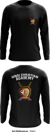 Sinai Christian Academy Store 1  Core Men's LS Performance Tee - tfnxyc