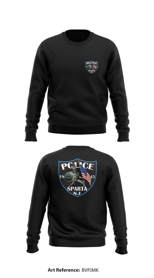 Sparta Twp Police Dept Store 1 Core Men's Crewneck Performance Sweatshirt - BVPjMK