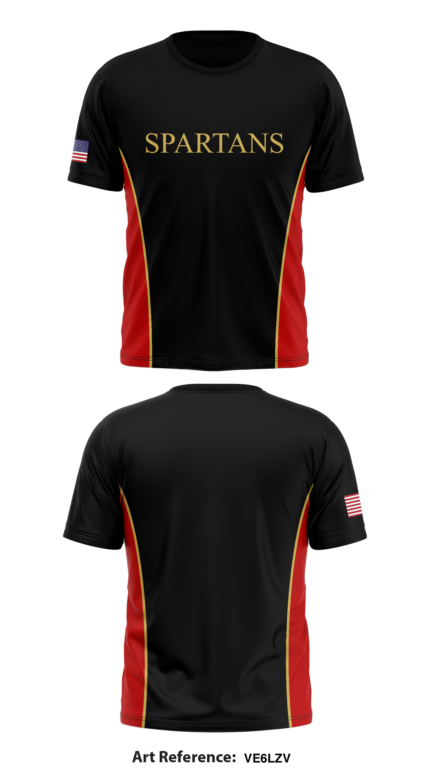 Spartans Store 5 Core Men's SS Performance Tee - ve6LZv