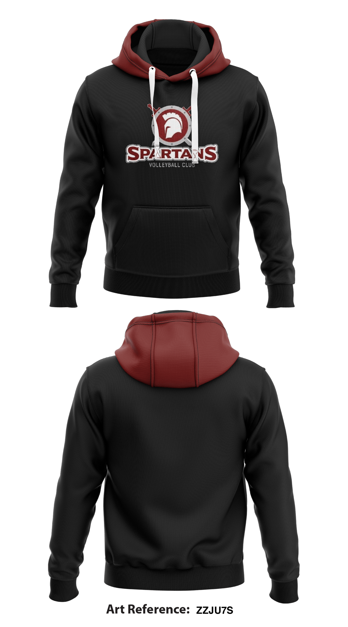 Spartans volleyball club Store 1 Core Men's Hooded Performance Sweatshirt - ZZjU7S