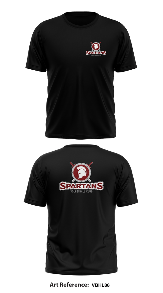 Spartans volleyball club Store 1 Core Men's SS Performance Tee - VbHL86