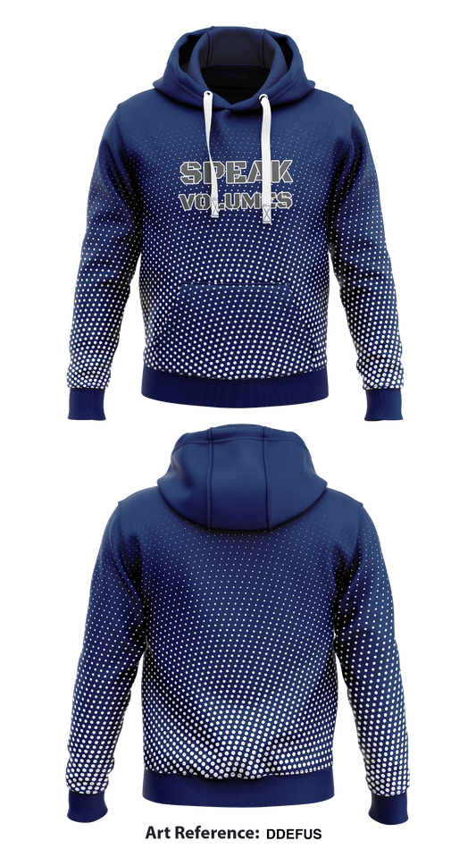 Speak Volumes  Core Men's Hooded Performance Sweatshirt - dDefuS