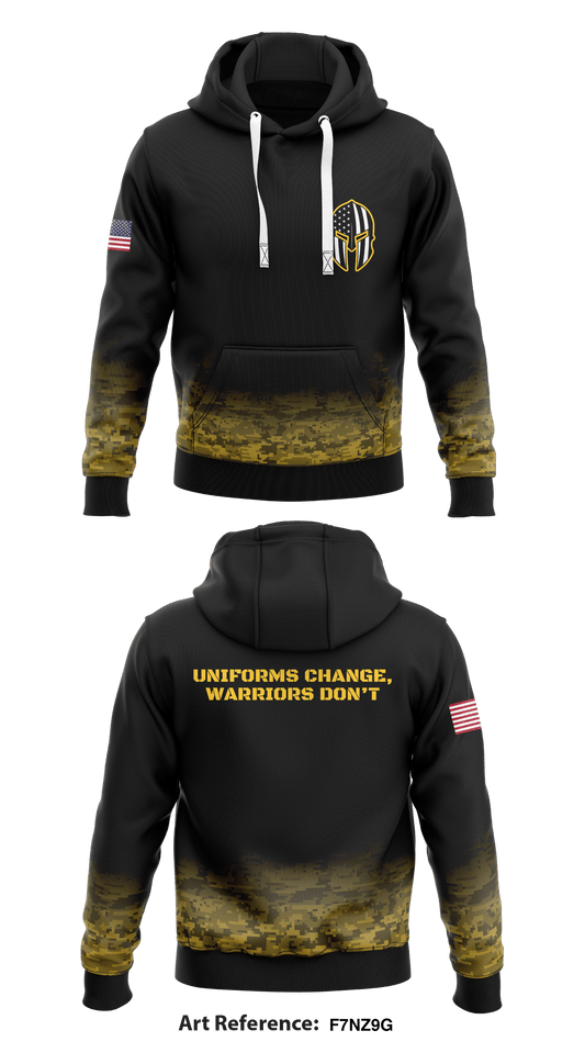 St. Paul Army Recruiting Company “Spartans”  Core Men's Hooded Performance Sweatshirt - F7Nz9G