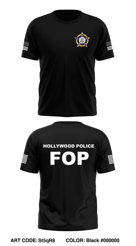 HOLLYWOOD FOP Core Men's SS Performance Tee - St5qR8