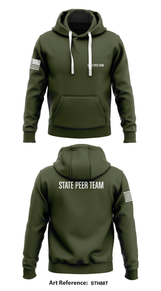 State peer team  Store 1 Core Men's Hooded Performance Sweatshirt - STh88t